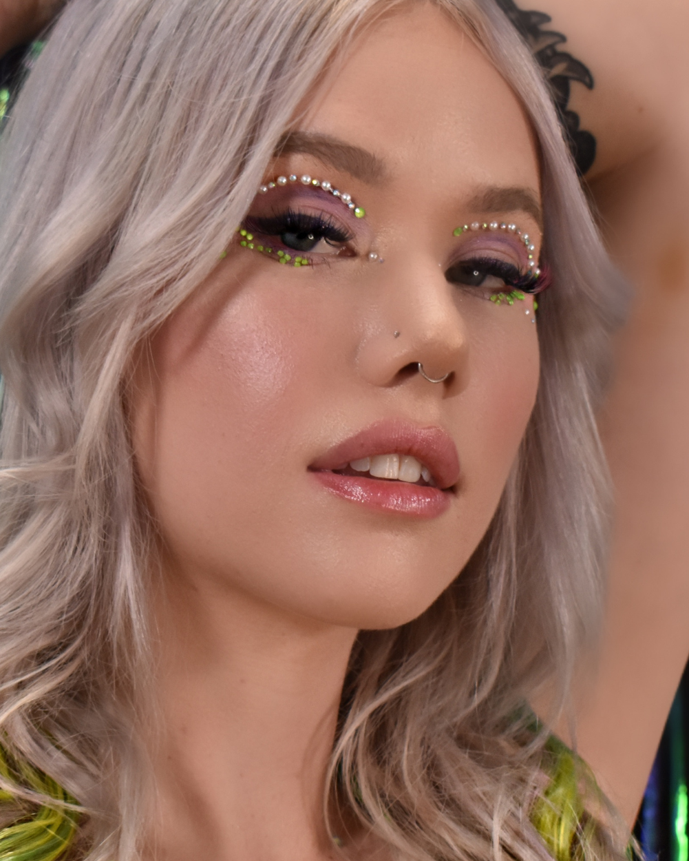 Neon Cut Crease Face Jewel - Lunautics Face Jewel