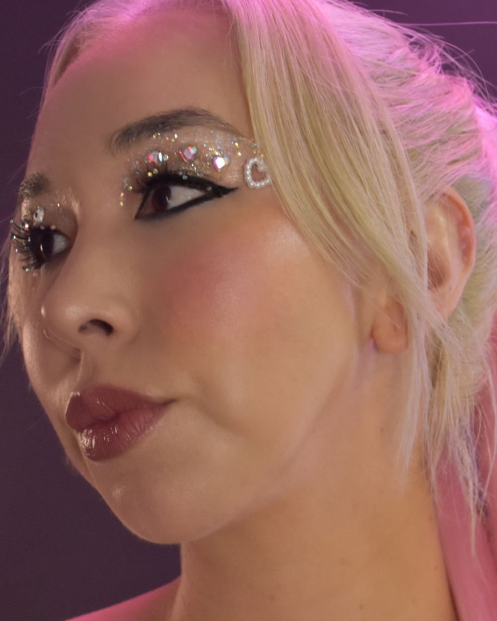 On The Low - White/Clear Glitter Gel - Lunautics