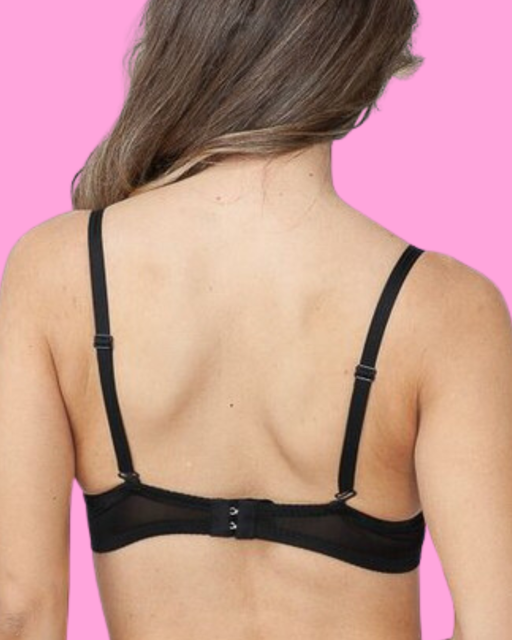 Flutter Push-Up Butterfly Bra Top- Black - Lunautics