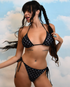 Icon Logo Print String Bikini - Lunautics