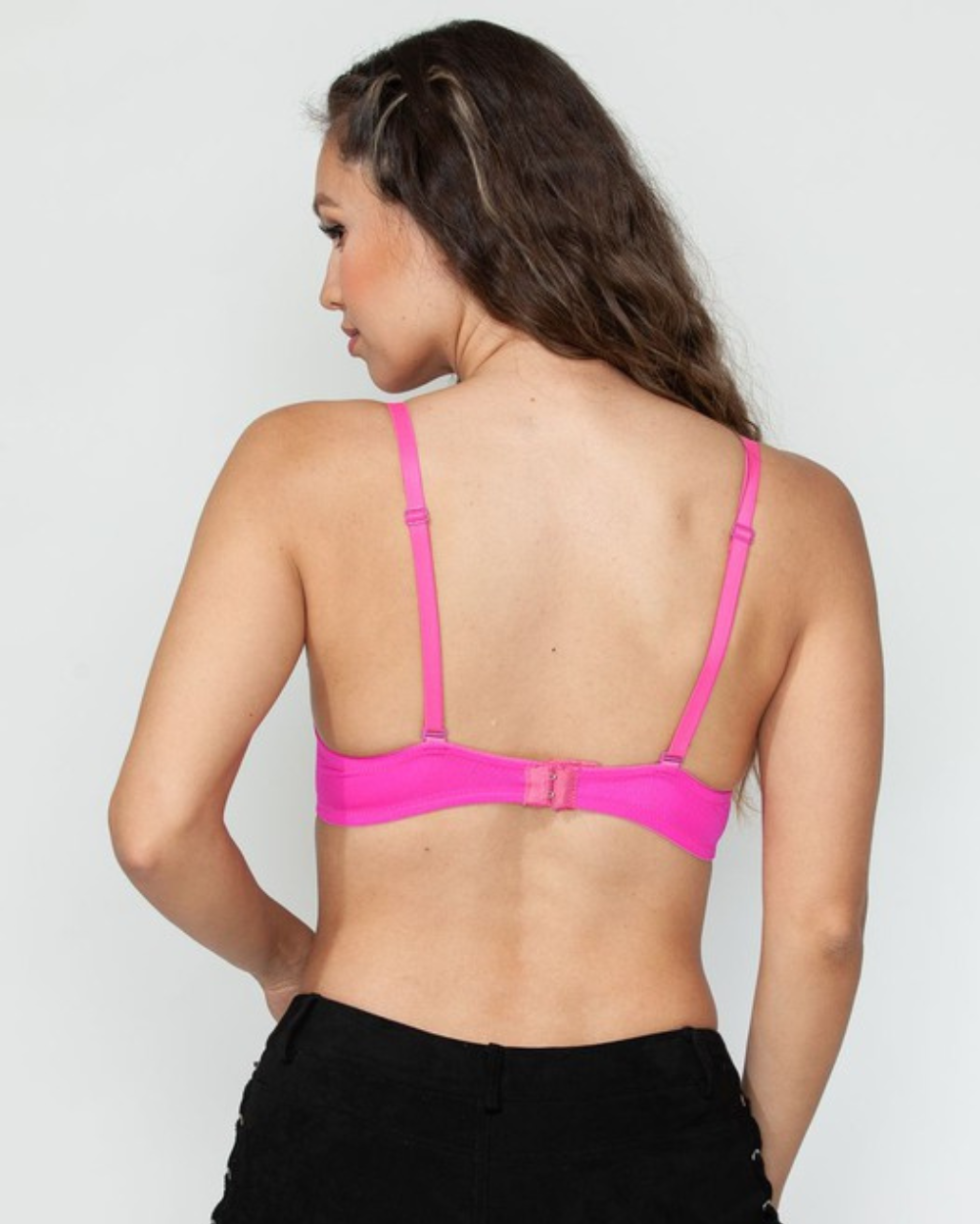 Flutter Push-Up Butterfly Bra Top- Pink - Lunautics