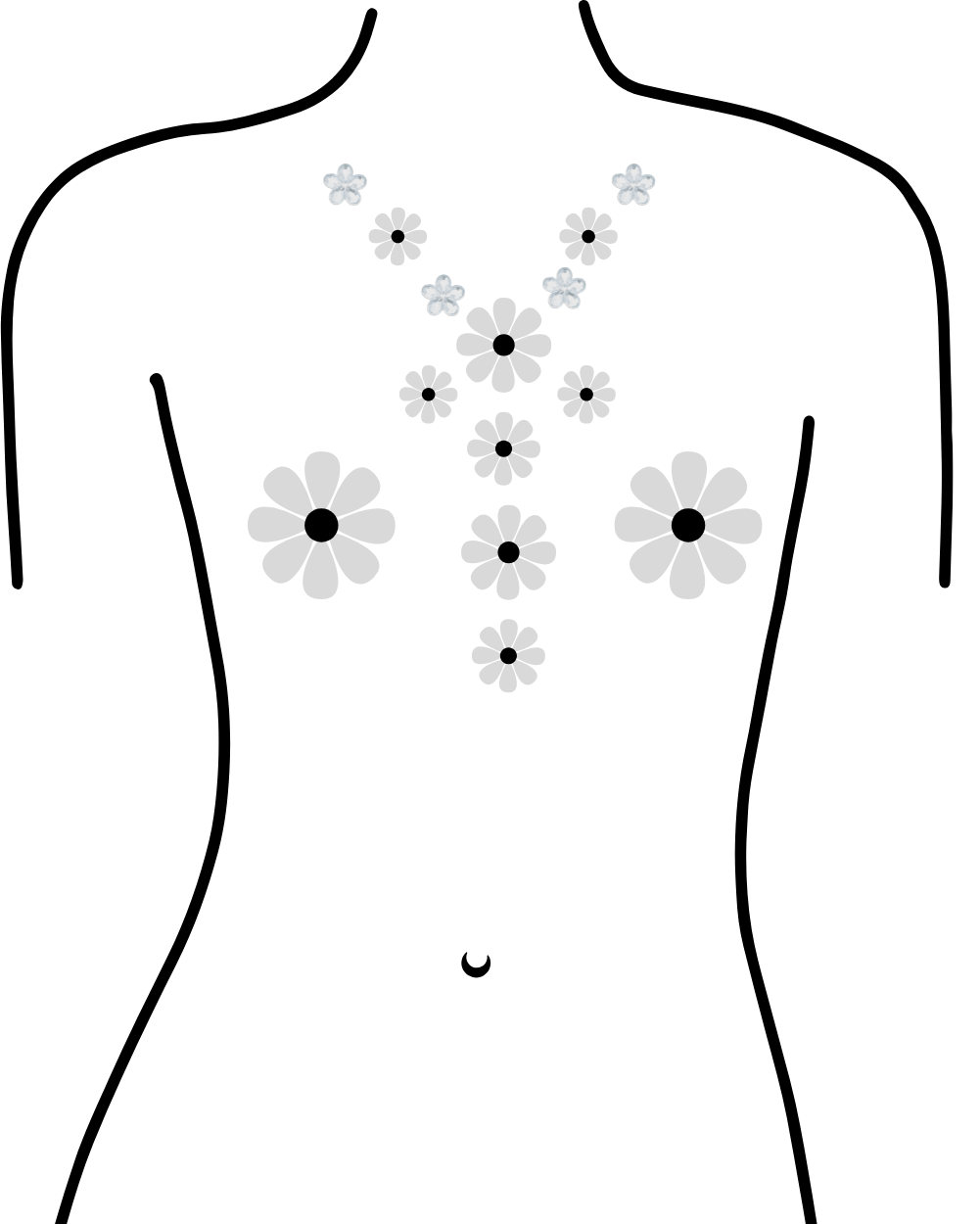 Disco Daisy- Holographic Pasties & Body Stickers - Lunautics Body Jewel