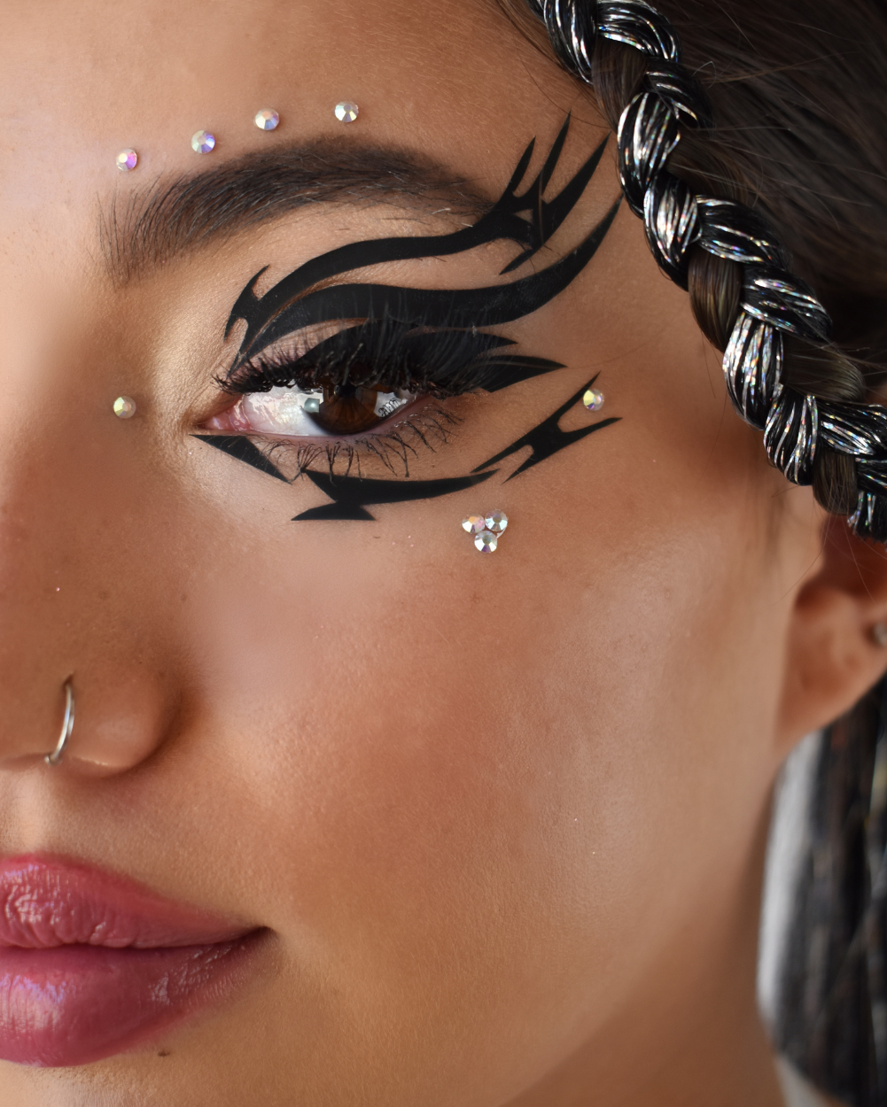 Underground- Graphic Liner Face Decals - Lunautics Face Jewel