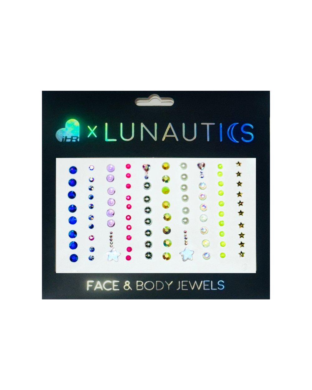 Galactic Drip - Self-Adhesive Jewel Mix Pack - Lunautics Face Jewel