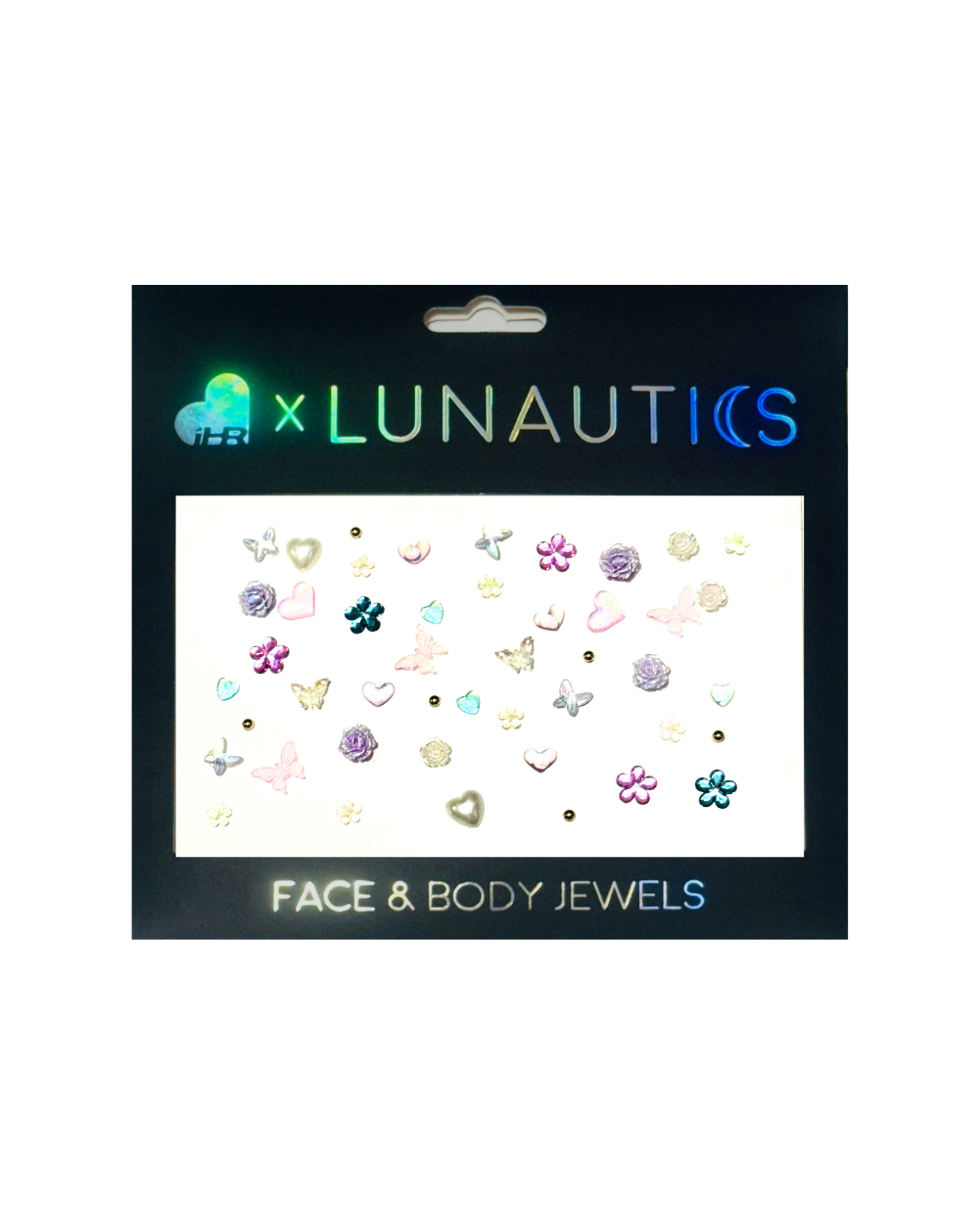 Flutter Babe - Self-Adhesive Jewel Mix Pack - Lunautics Face Jewel