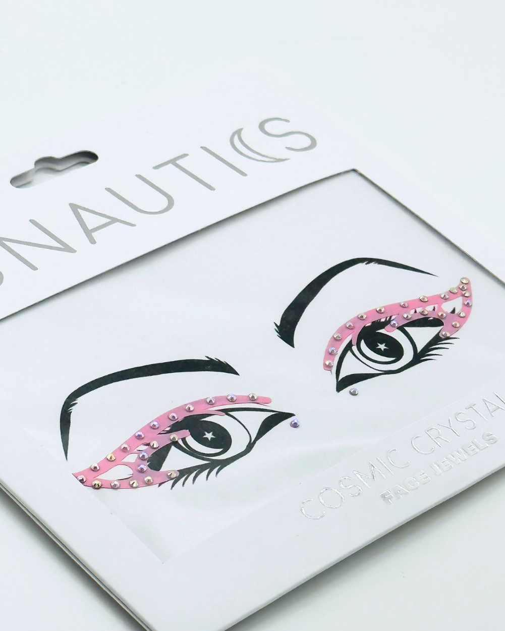 Garden Party - Pink Butterfly Rhinestone Graphic Eye Liner Face Jewels - Lunautics
