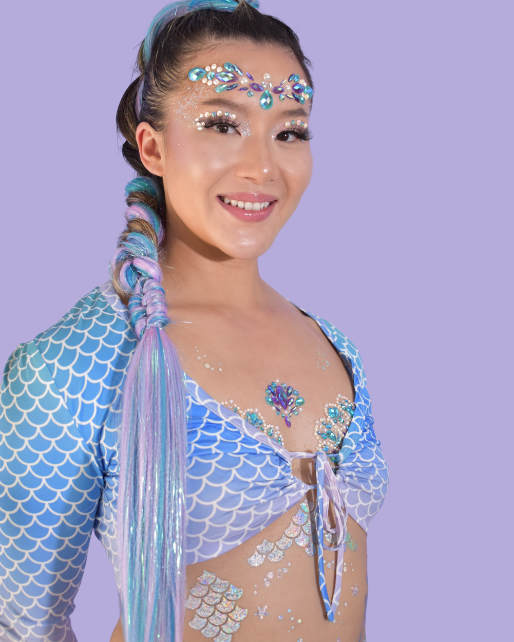 Siren Song - Holographic Mermaid Temporary Tattoo - Lunautics Temporary Tattoo