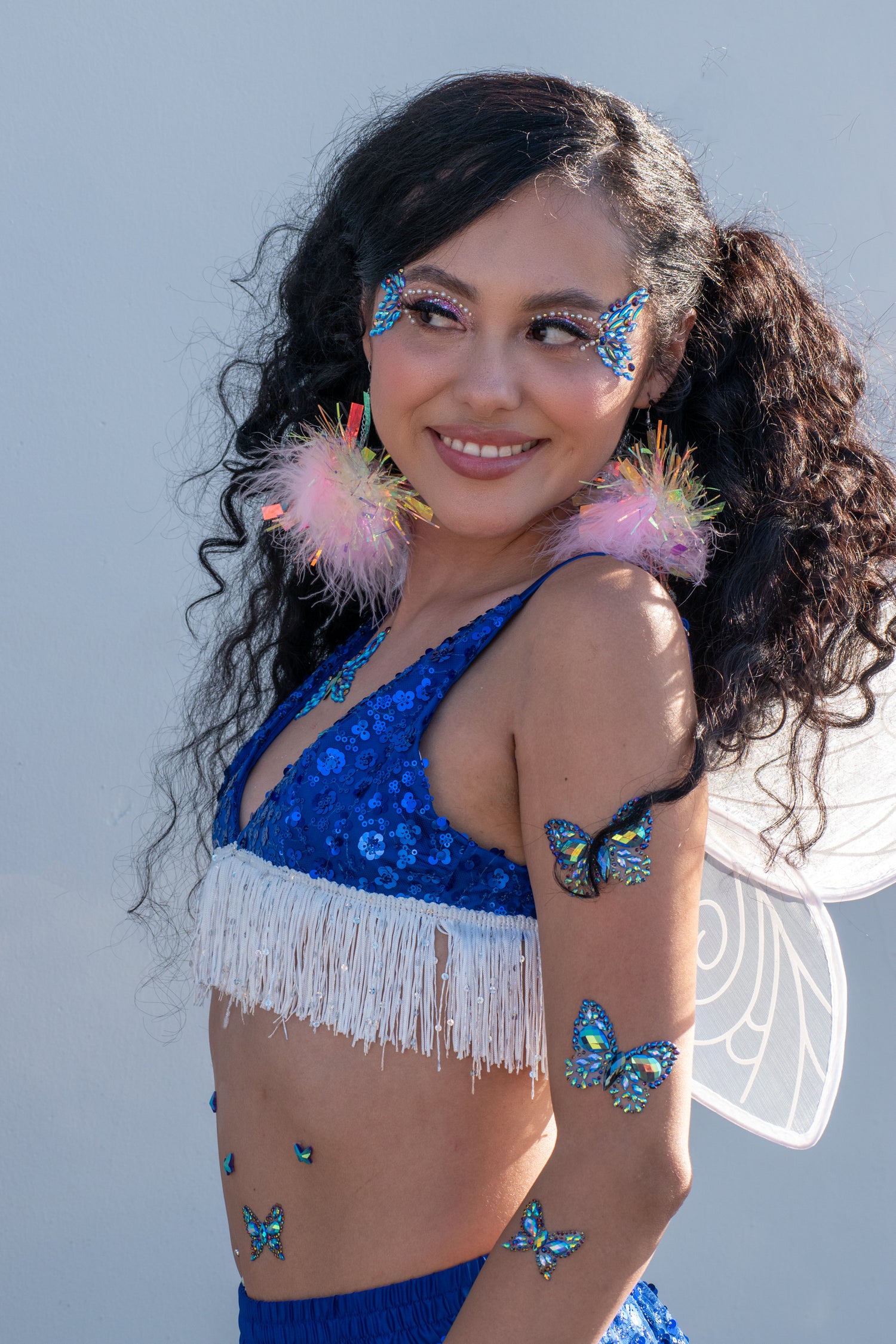 Wicked Wings - Blue Butterfly Body Jewel Rhinestone Mix Pack - Lunautics Body Jewel