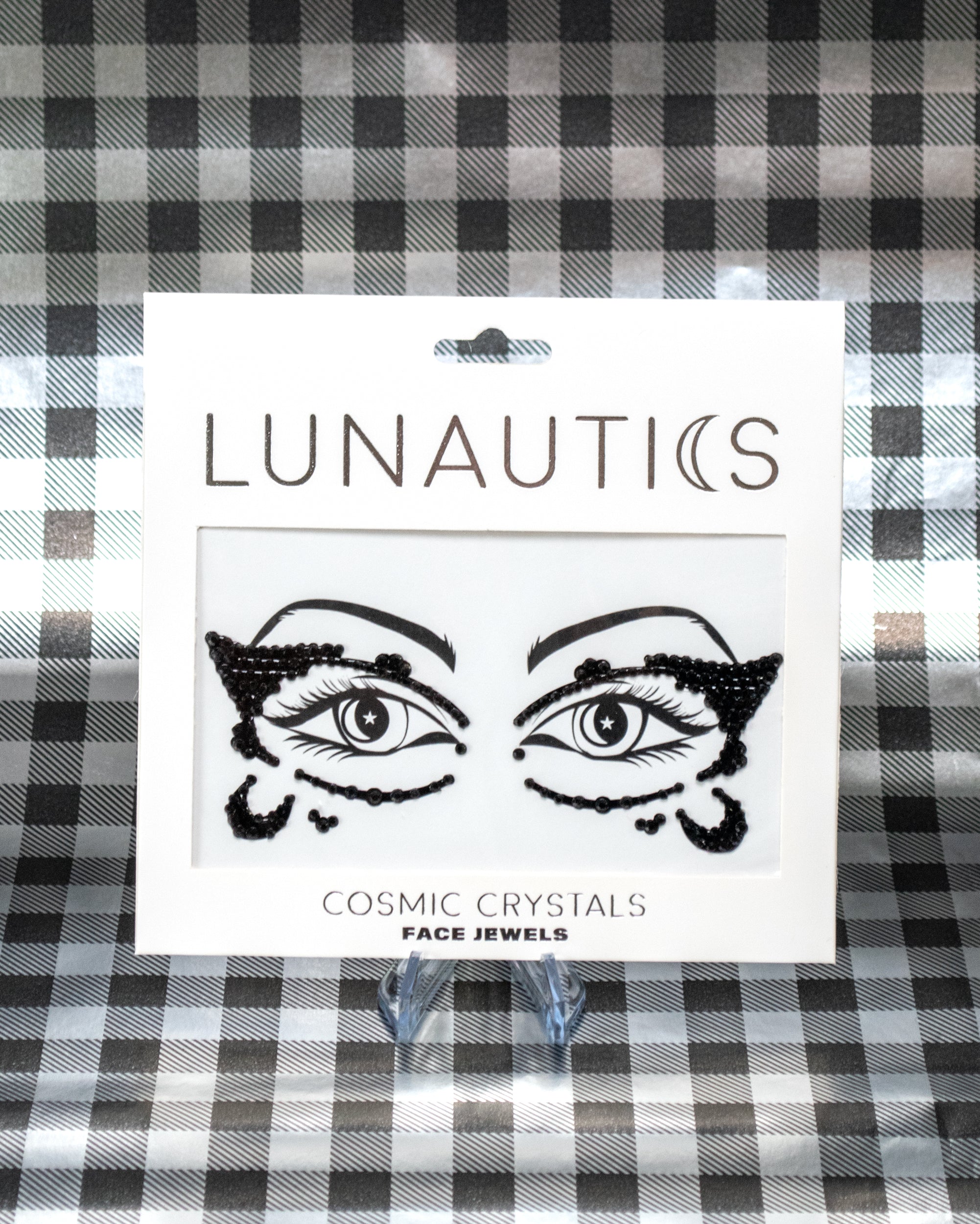 Midnight Mariposa - Black Butterfly Rhinestone Face Jewels - Lunautics Face Jewel