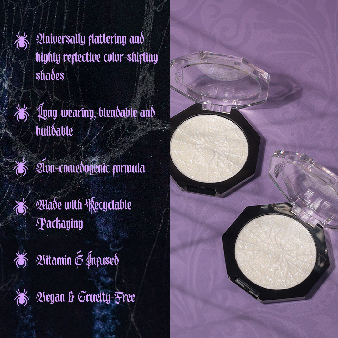 Spooky Glow-Holographic Highlighter - Lunautics Face