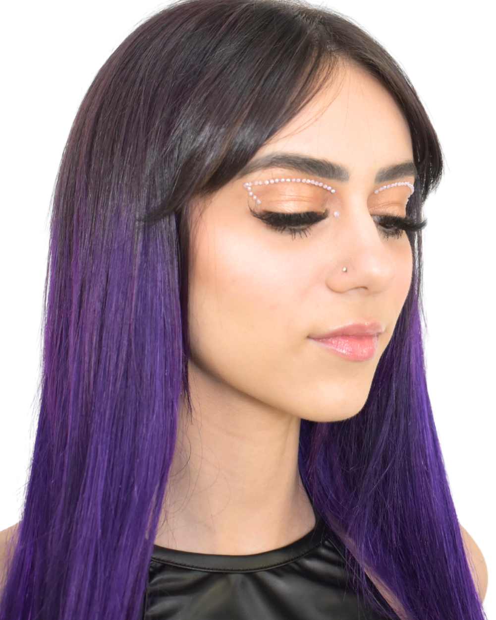 Lavender Iridescent Cut Crease Face Jewel - Lunautics