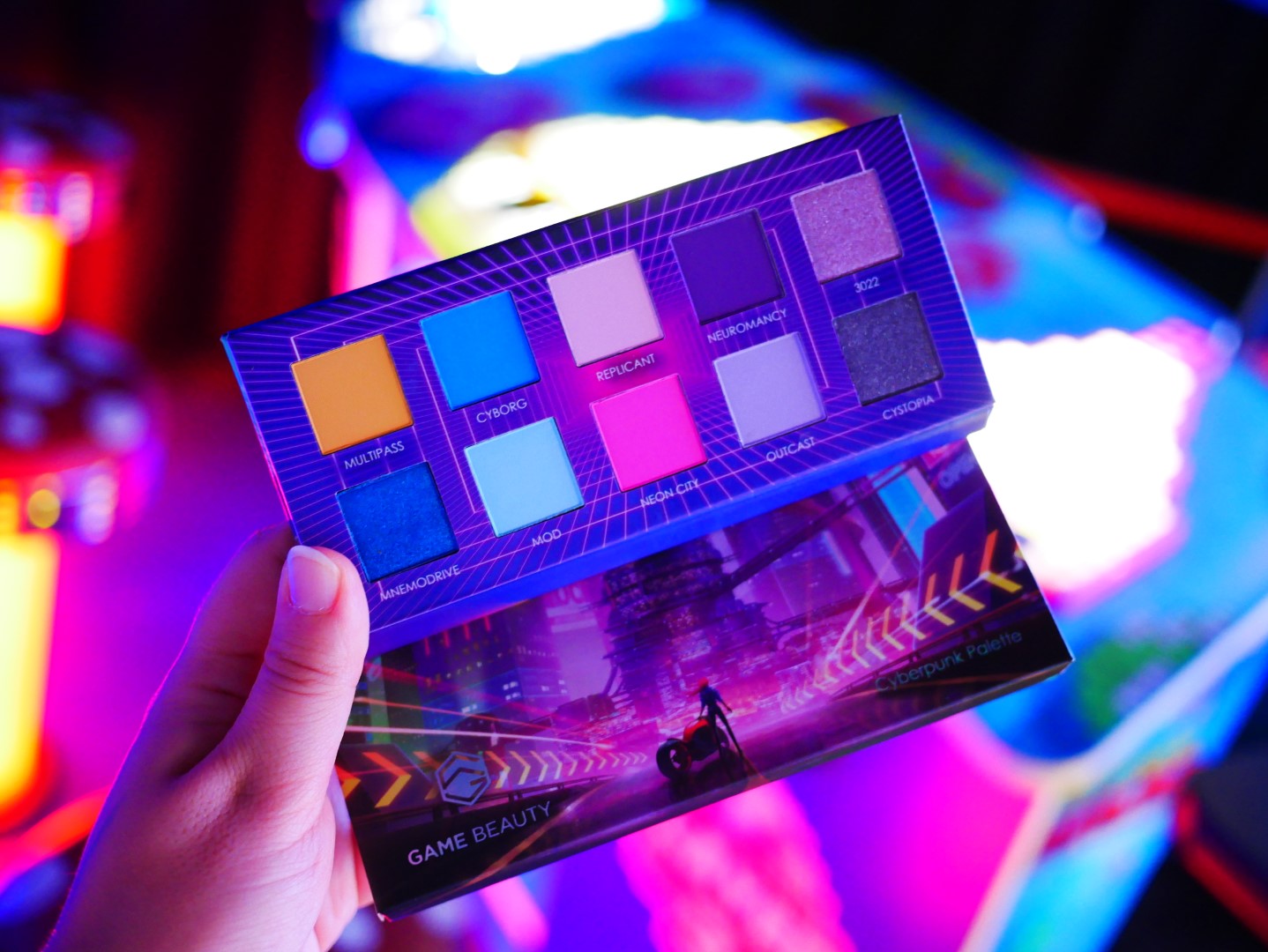 Cyberpunk Palette - Lunautics Eyeshadow Palette > Makeup Palette > Duochrome > Multichrome > Monochrome Palette > Anime Makeup > Vegan Makeup > Cruelty Free Makeup > Indie Makeup > Purple Eyeshadow > Purple Makeup Palette