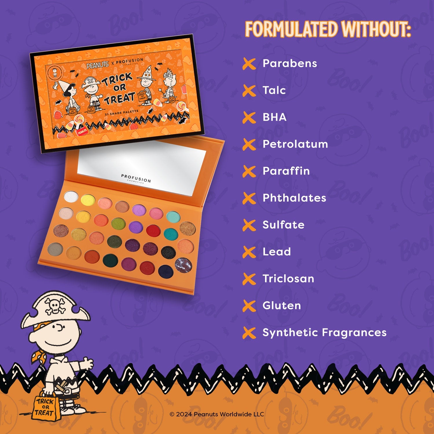 Peanuts Halloween | Trick or Treat 31 Shade Palette - Lunautics Eye