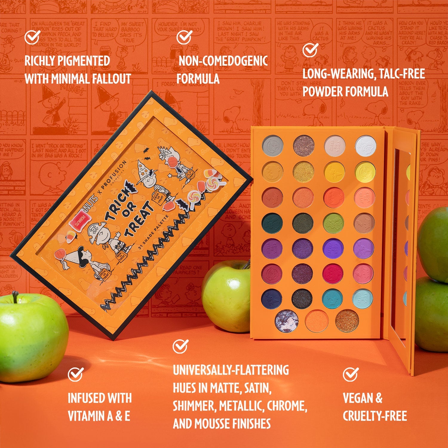 Peanuts Halloween | Trick or Treat 31 Shade Palette - Lunautics Eye