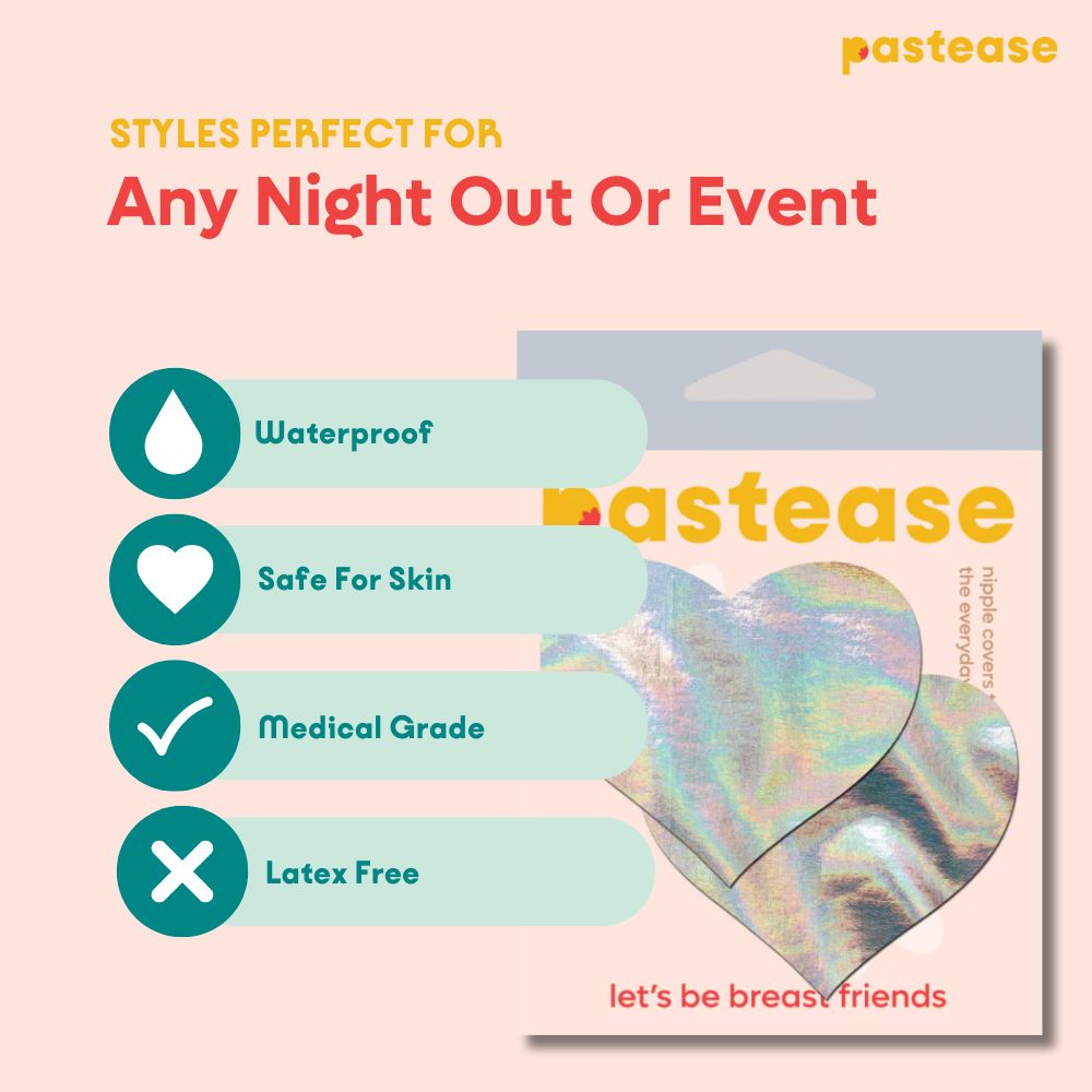 Holographic Heart Pasties by Pastease®
