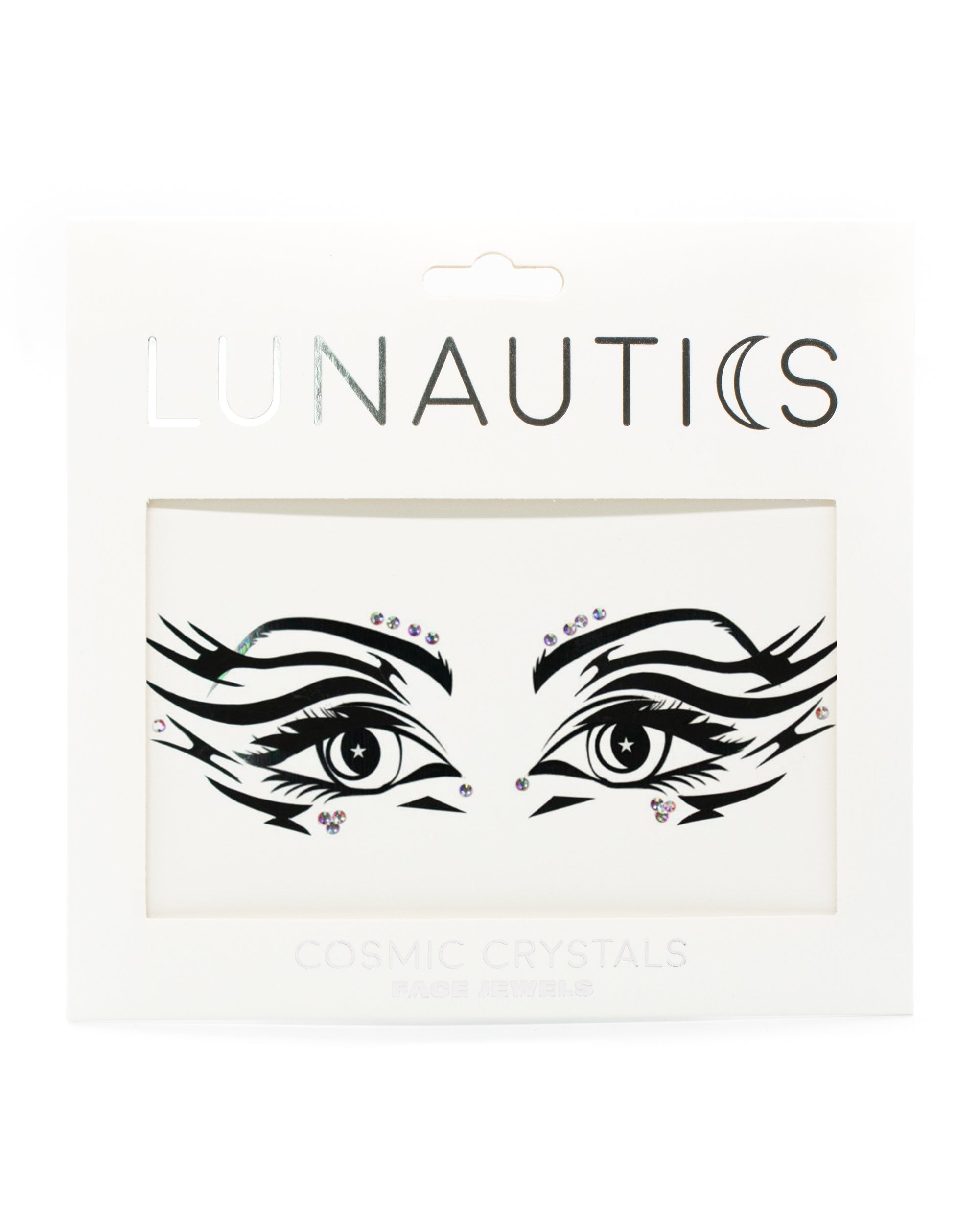 Lunautics x ihr Flower Patch Face Decal with Rhinestone Face Stickers - Neon Green/Neon Pink