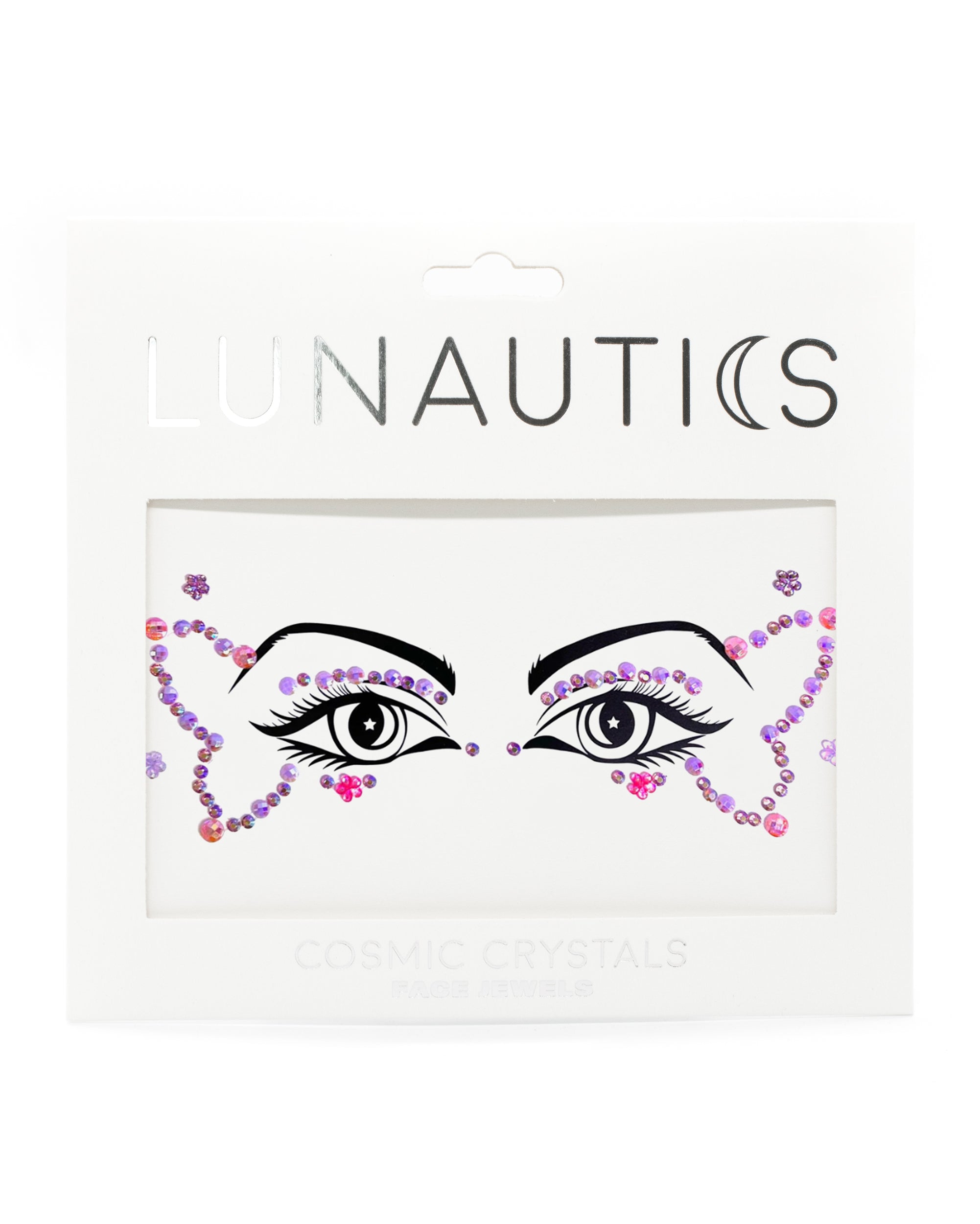 Blush Pixie - Pink and Purple Butterfly Graphic Liner Face Jewels - Lunautics Face Jewel