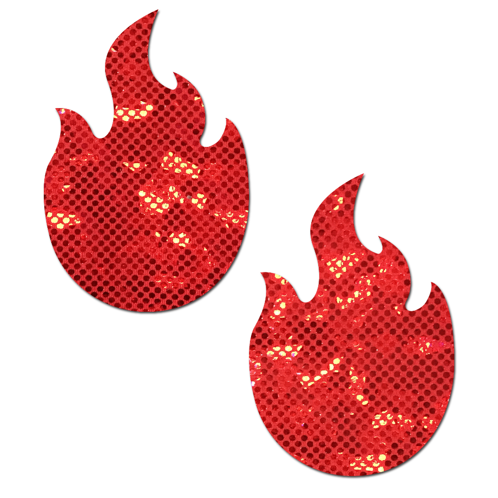 Flame Red Fire Nipple Pasties