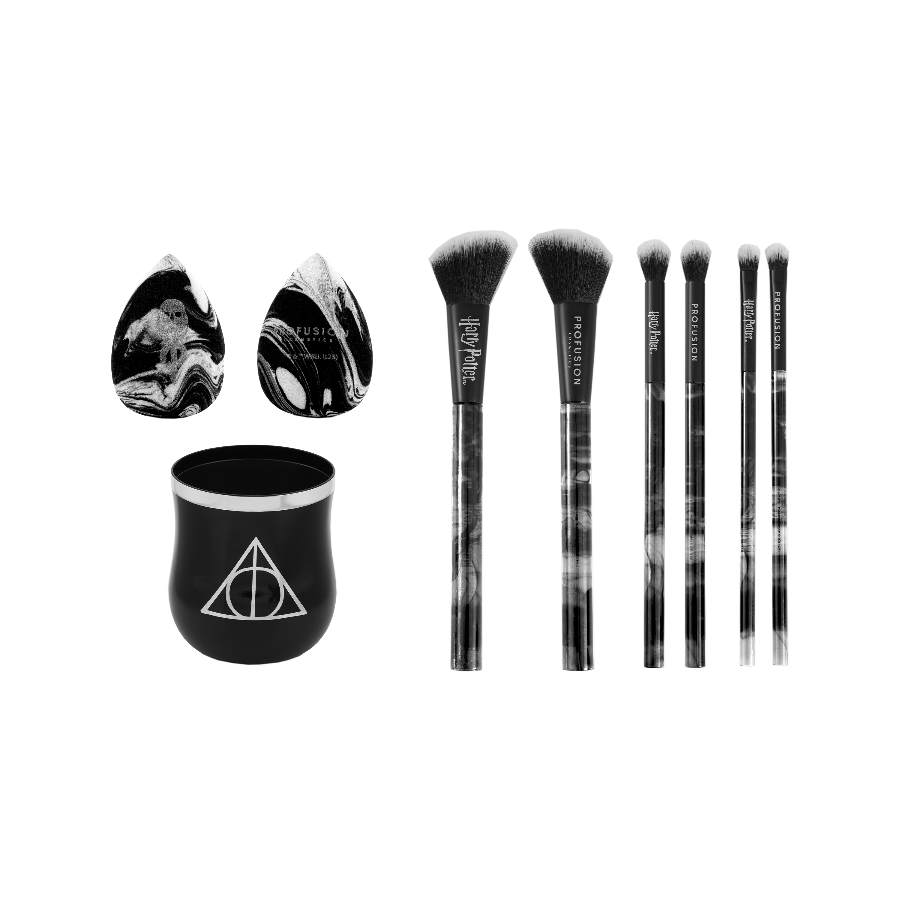 HP Dark Arts Deathly Hallows™ Blend Makeup Brush & Sponge Set