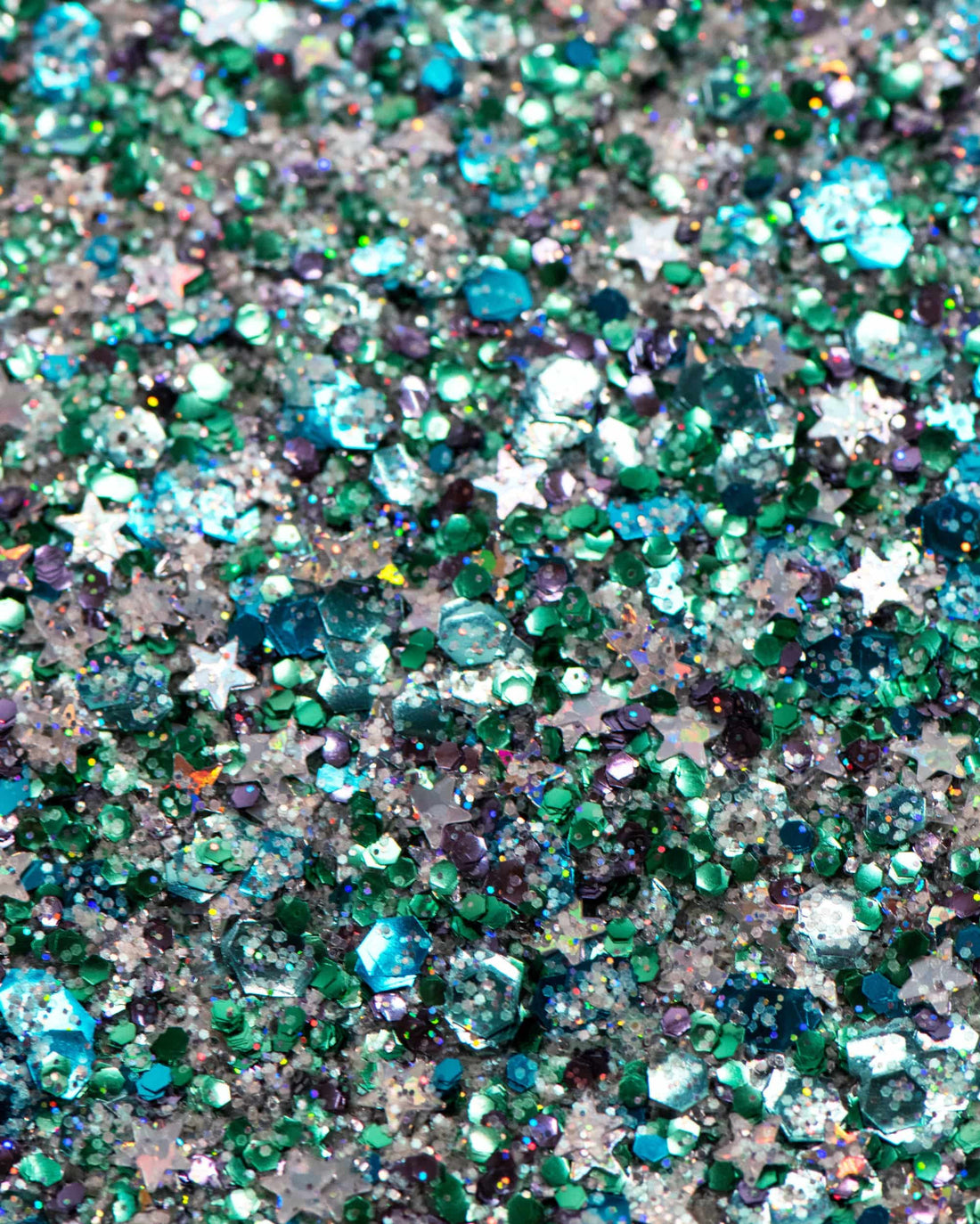 Amalfi - Blue Holographic Eco Glitter with Stars - Lunautics Eco Glitter
