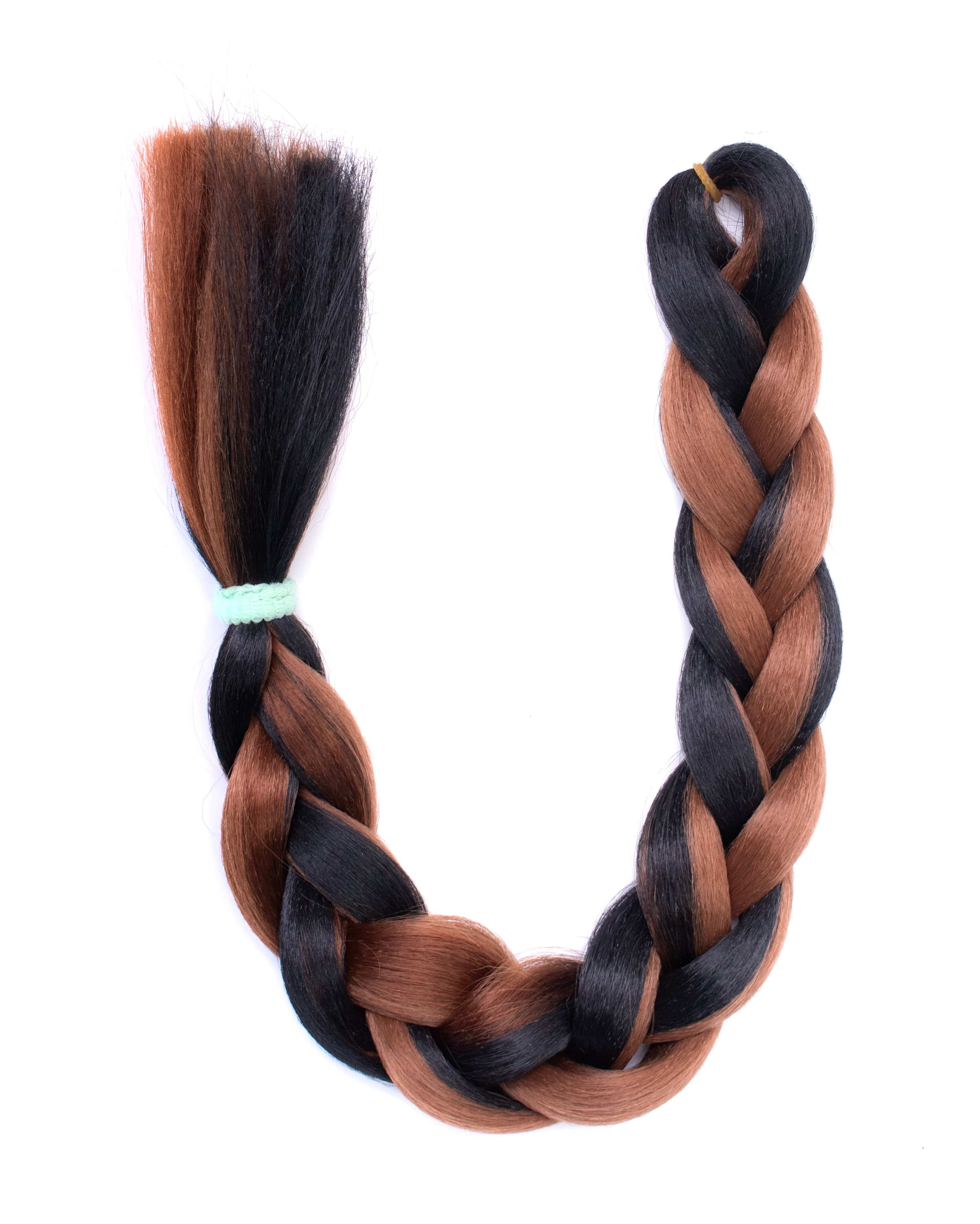 Espresso - Mixed Dark Brown and Black Hair Extension - Lunautics Braid-In Hair