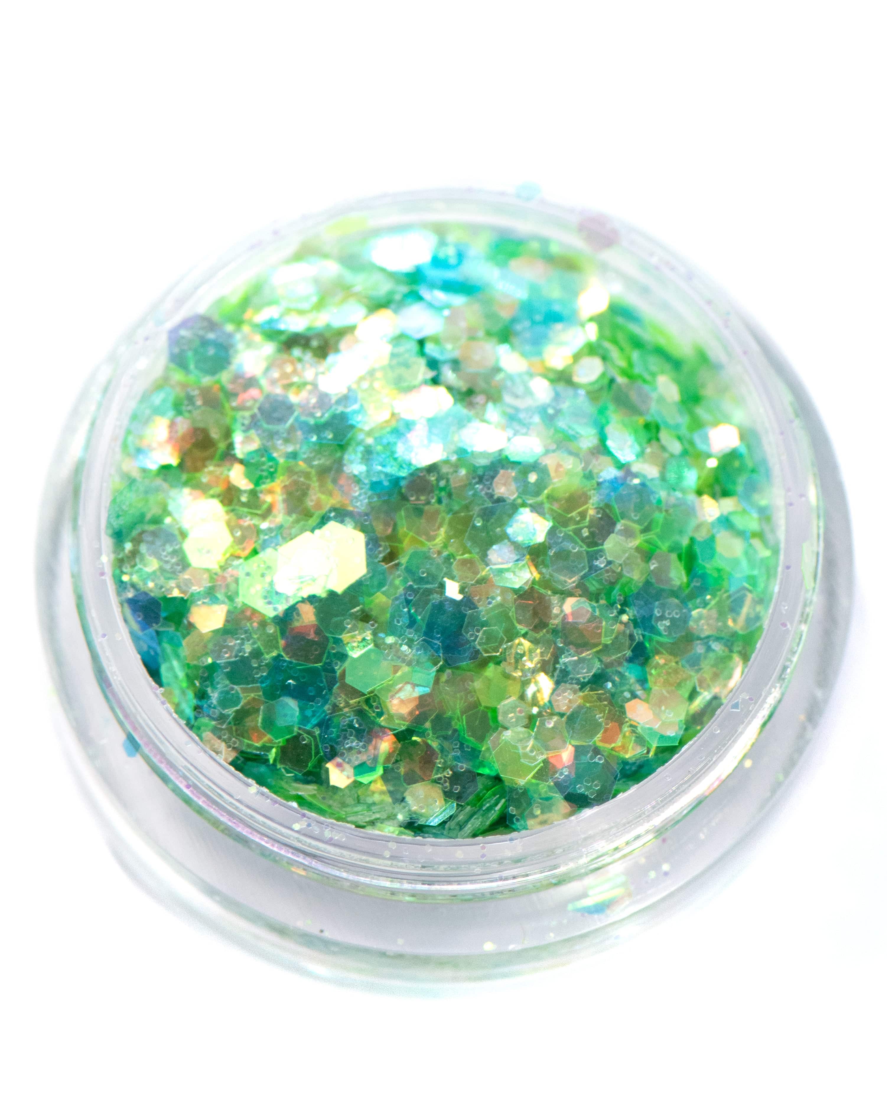 Laguna - Green and Blue Iridescent Chunky Glitter - Lunautics Chunky Glitter