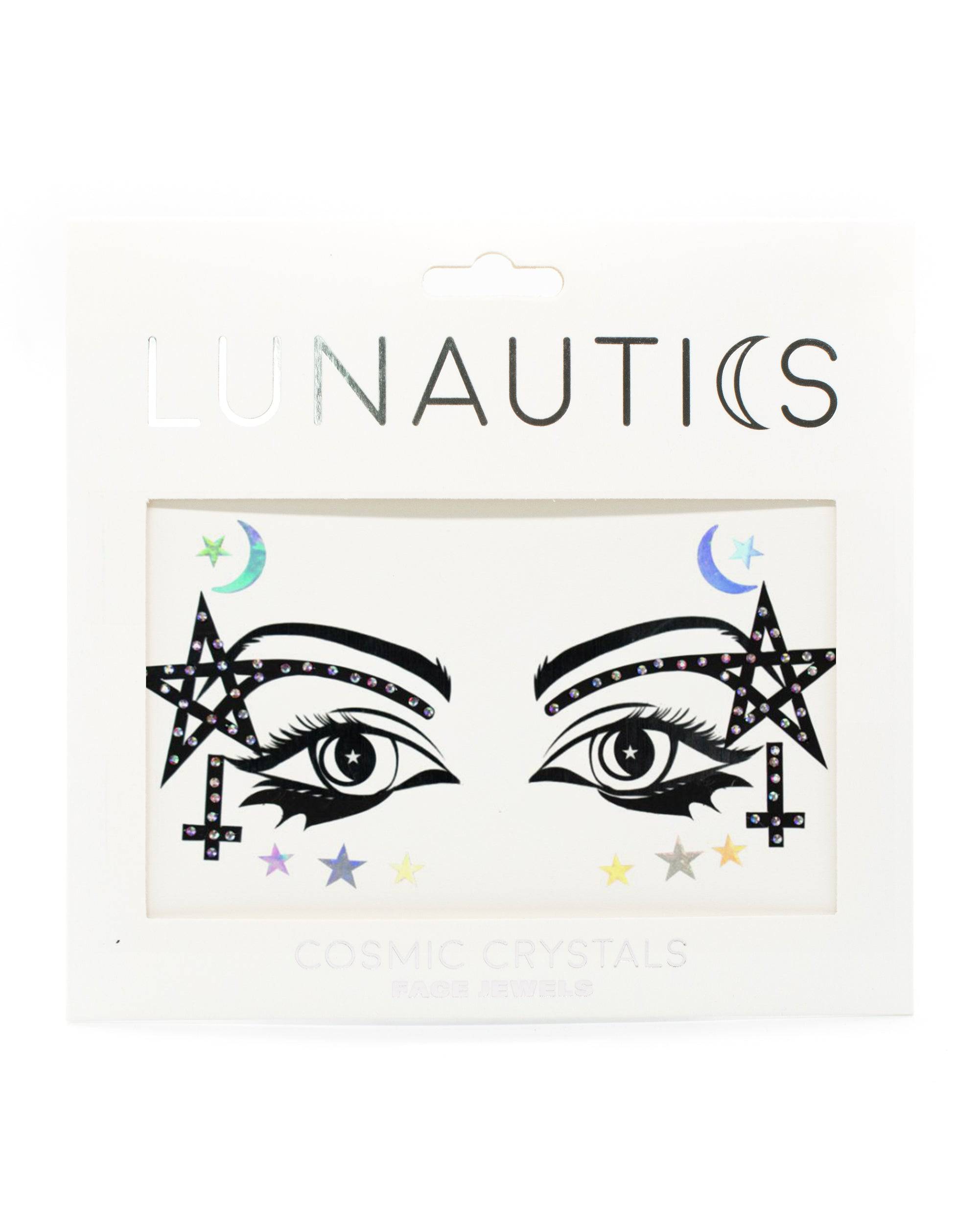 Spellbound - Black Graphic Liner Face Sticker - Lunautics Face Jewels and Decals