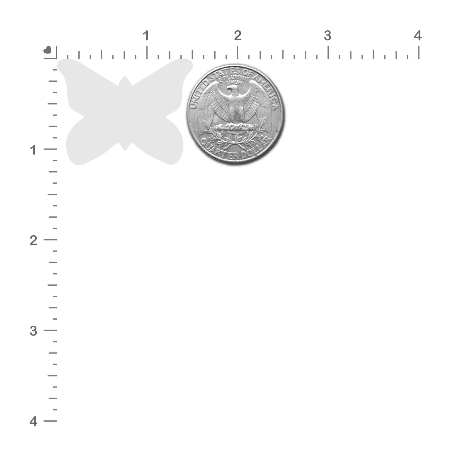 Mini Silver Glitter Butterfly Body Stickers