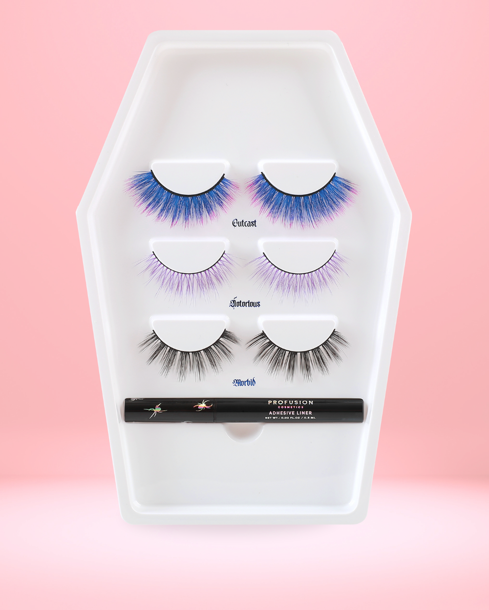 Lash Madness-3 Pair Faux Mink Lash Set Adhesive