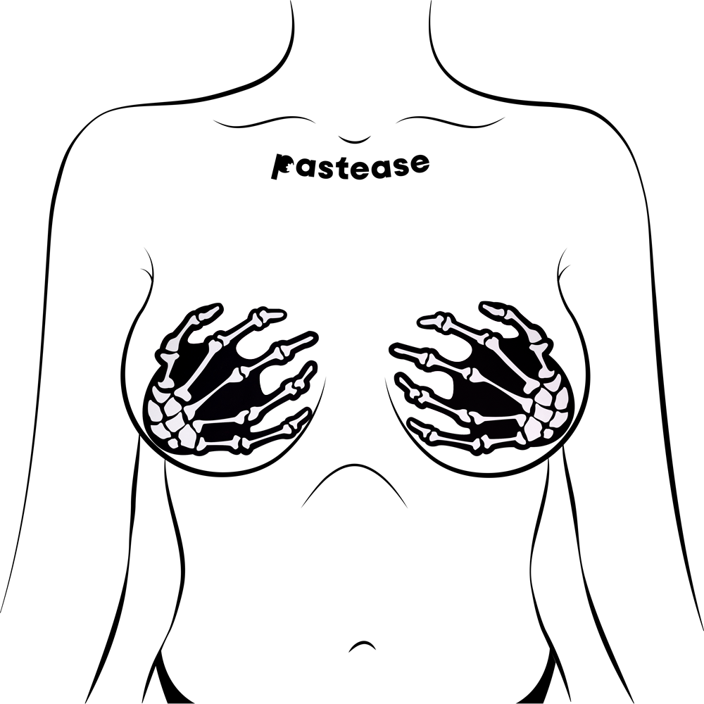 Hands On- Skeleton Nipple Pasties by Pastease®