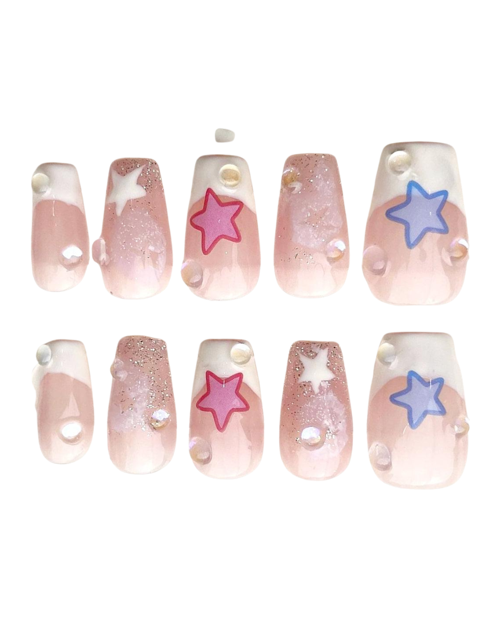 Twinkle- Hand Painted Nails - Lunautics