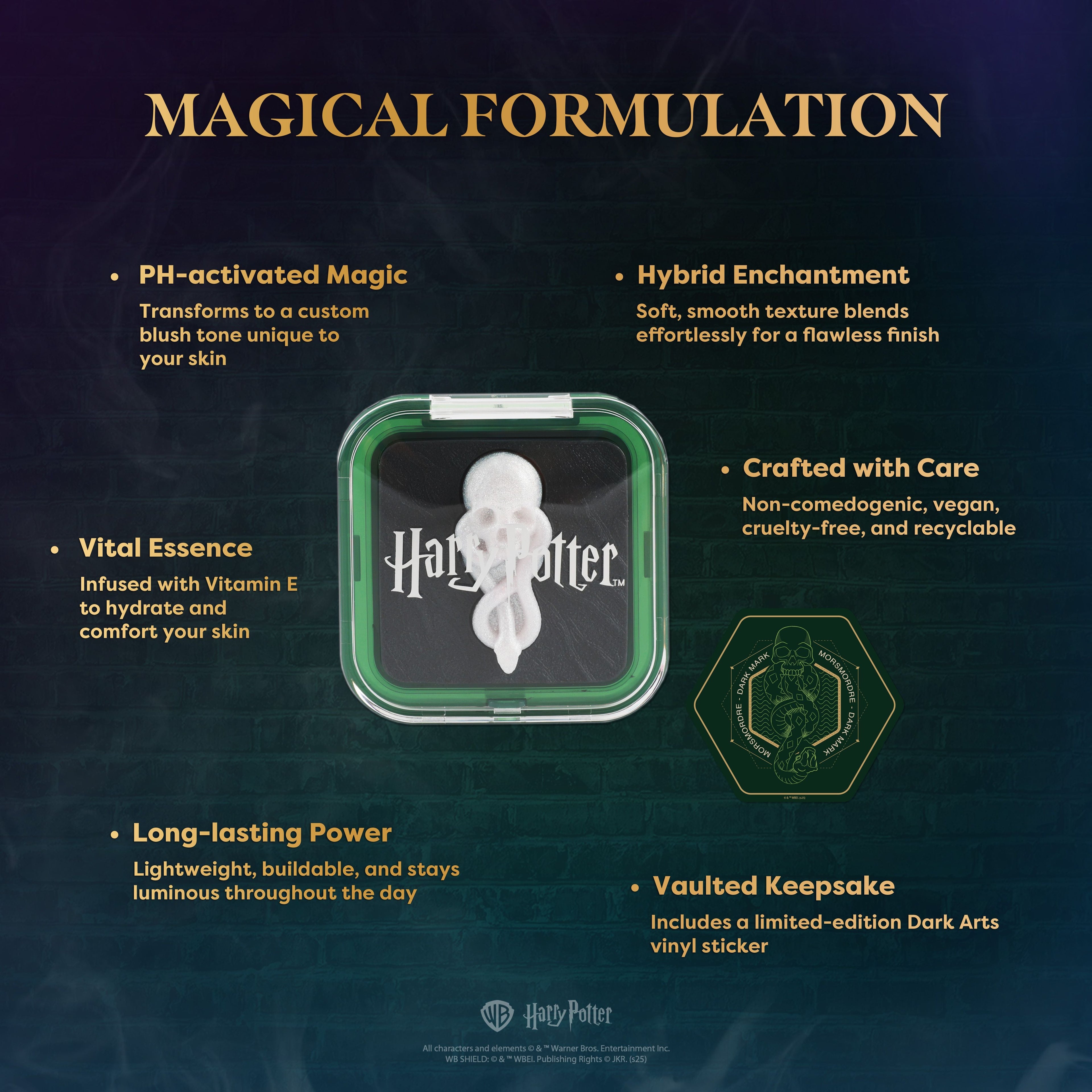 HP Dark Arts- The Dark Mark PH Color Changing Blushlighter