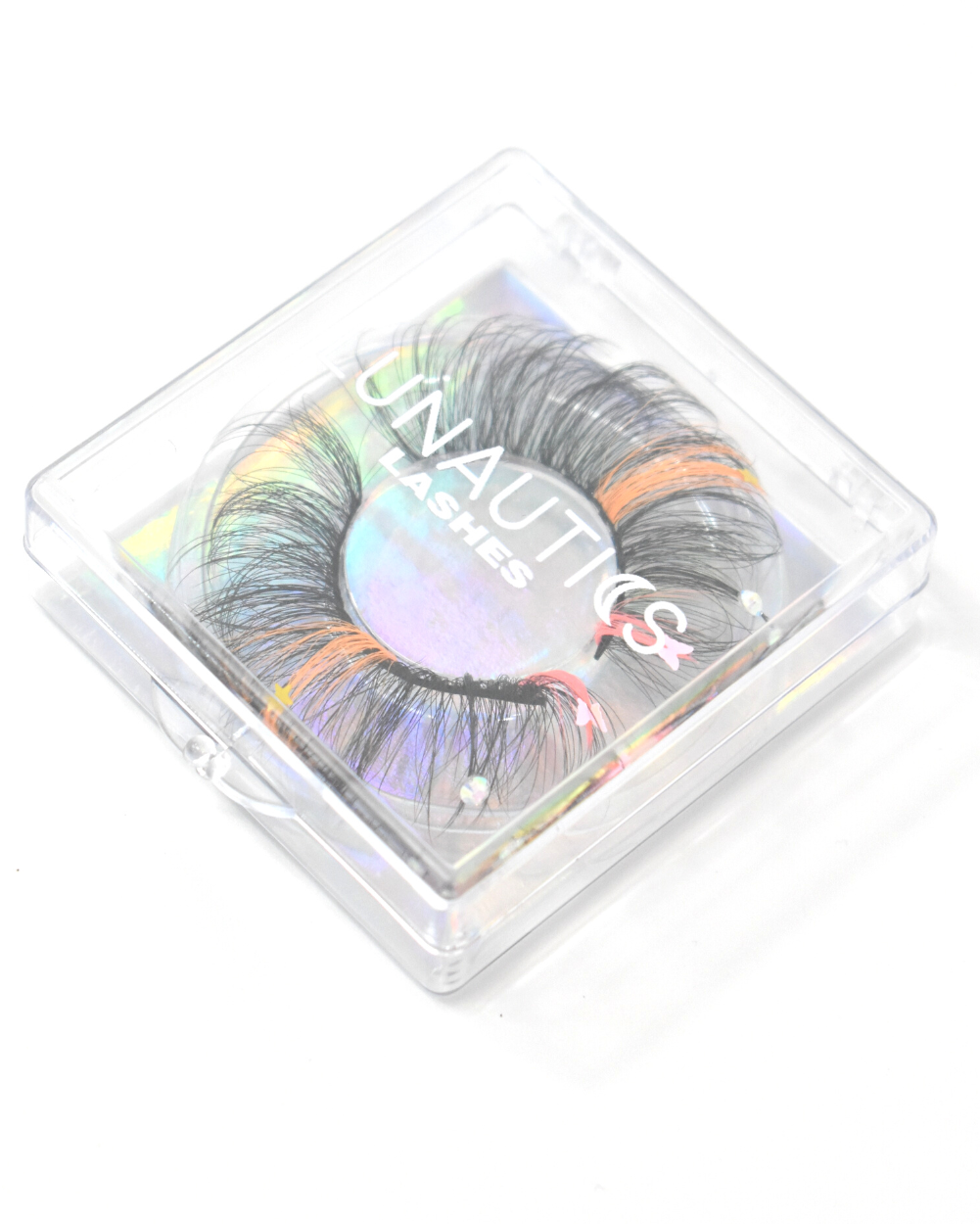 Sorbet Sparkle- Faux Mink Glam Glitter &amp; Rhinestone Eyelashes - Lunautics False Eyelashes