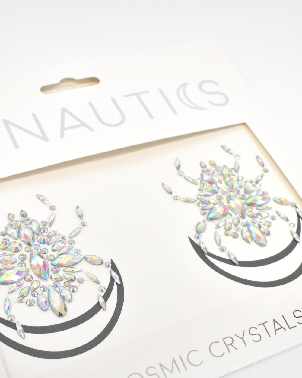 White Widow - Iridescent Spider Body Jewel Stickers - Lunautics Jewel Pasties