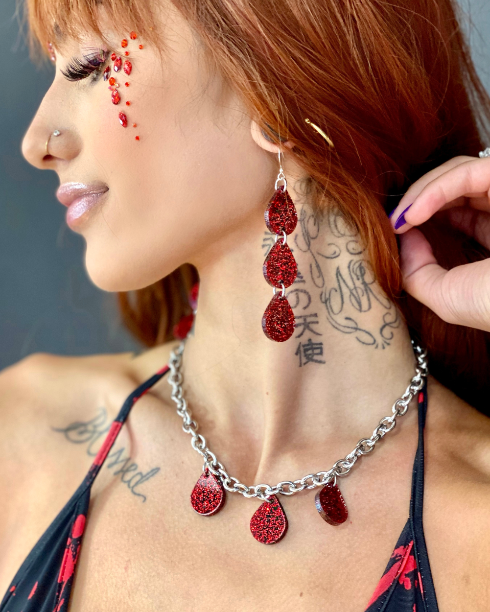 Vampira Choker- Nomad Kandi x Lunautics Limited Edition - Lunautics Earrings