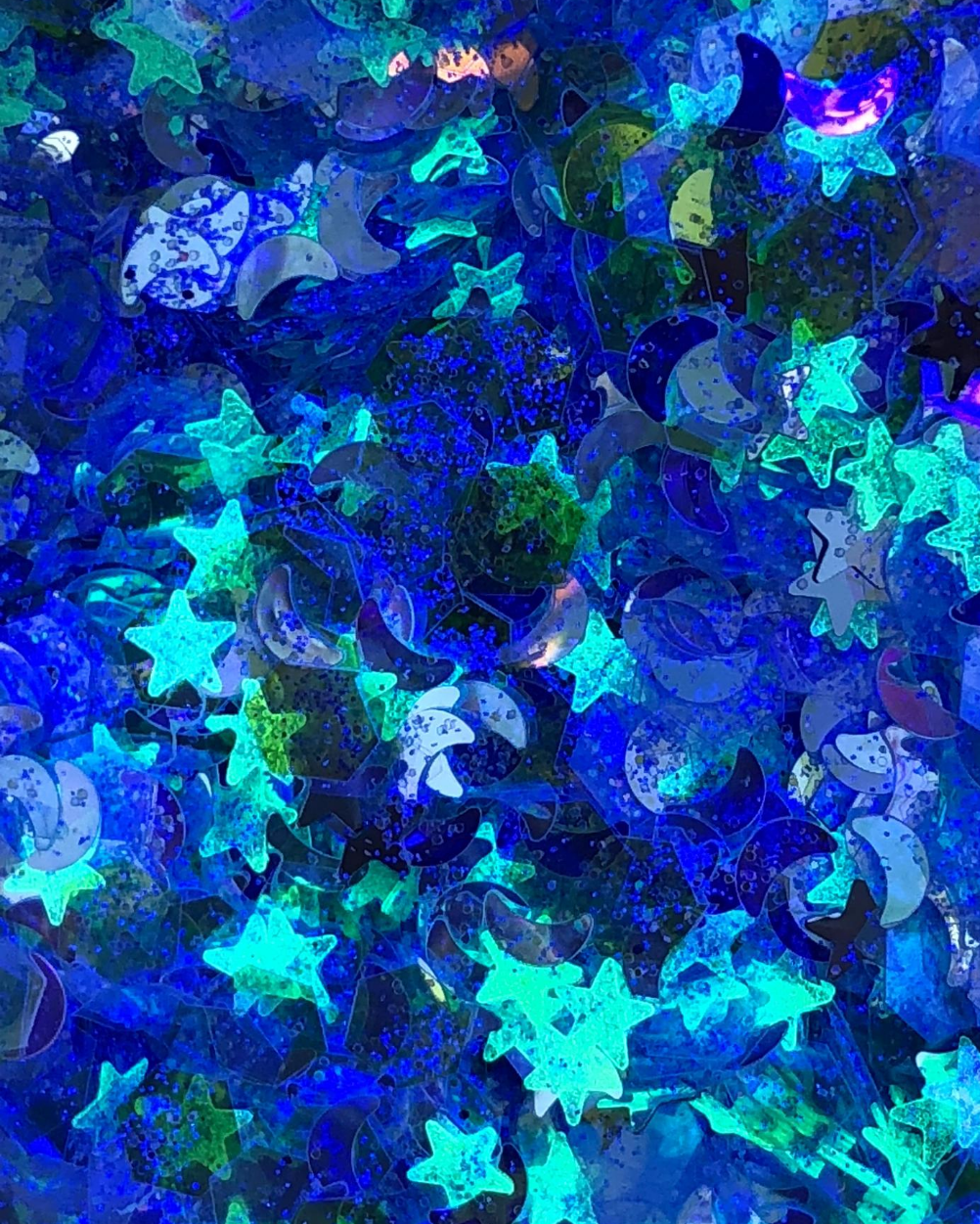 Zenon (Glow-in-Dark) Chunky Glitter - Lunautics Chunky Glitter