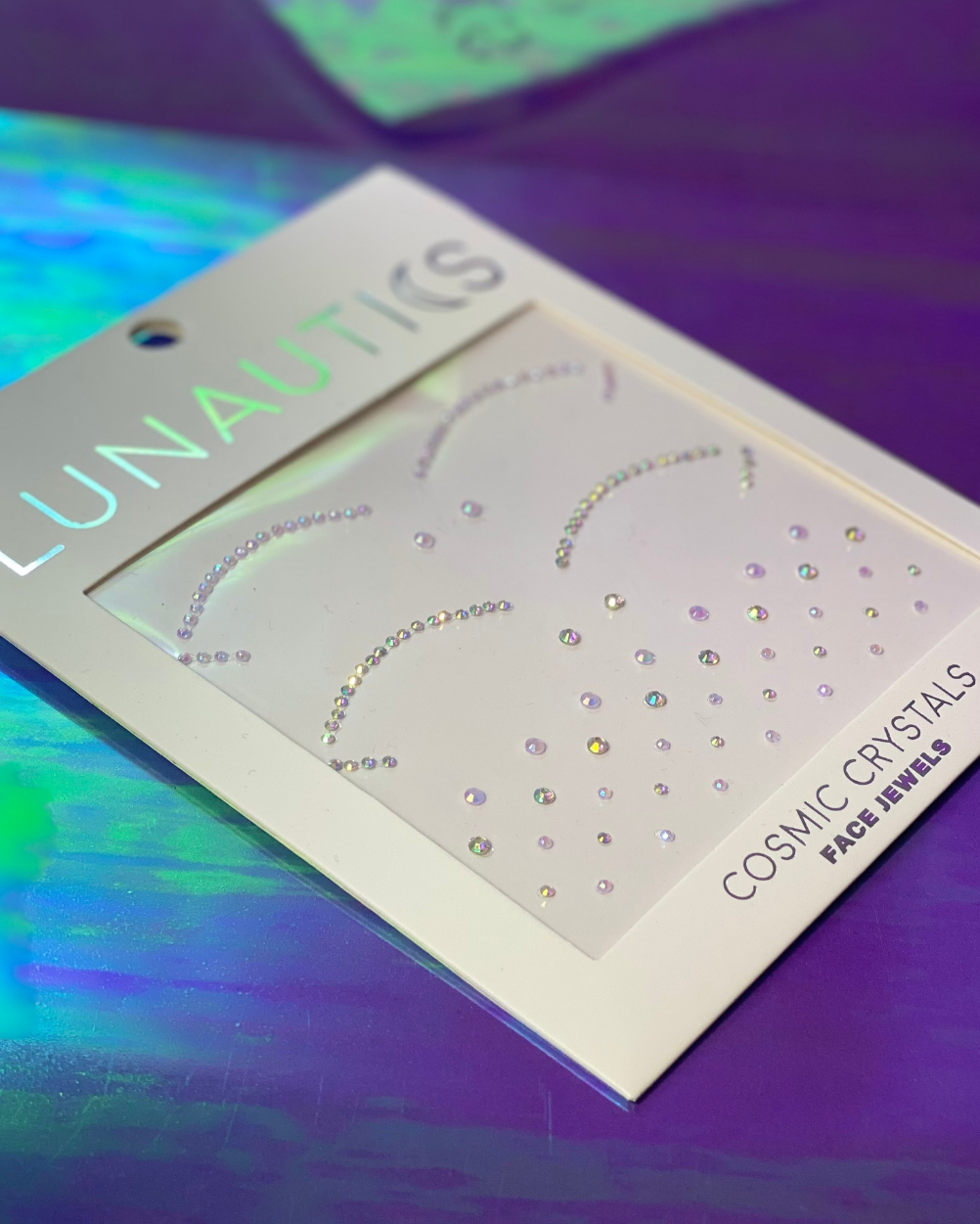 Lavender Iridescent Cut Crease Face Jewel - Lunautics