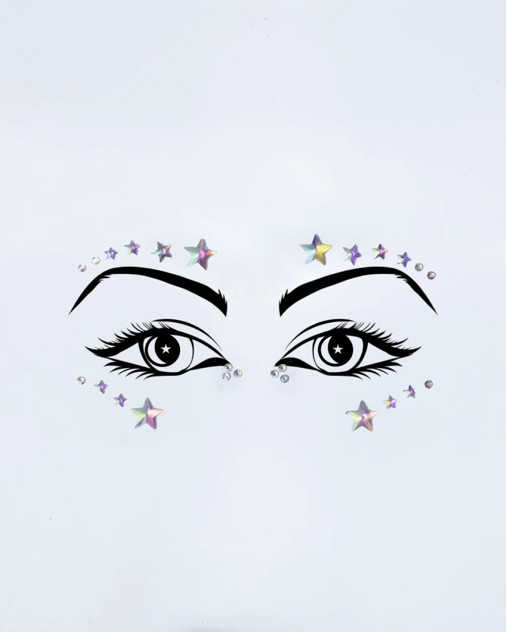 Iridescent Star Face Jewel - Cece - Lunautics