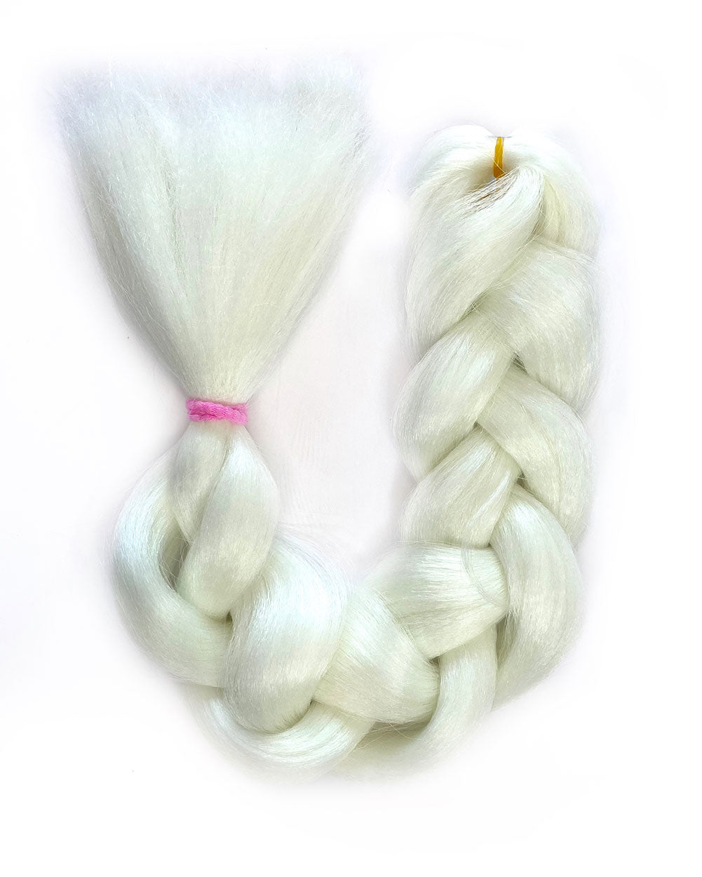 Ghost Me - Glow in the Dark White Hair Extension - Lunautics Braid-In Hair