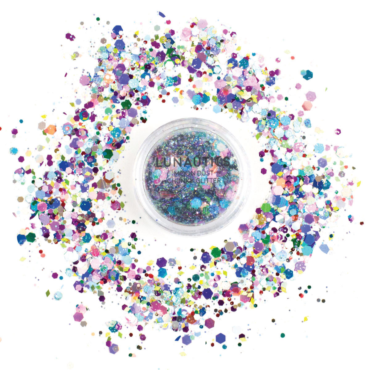 Rainbow Metallic Chunky Glitter - Prism | Lunautics