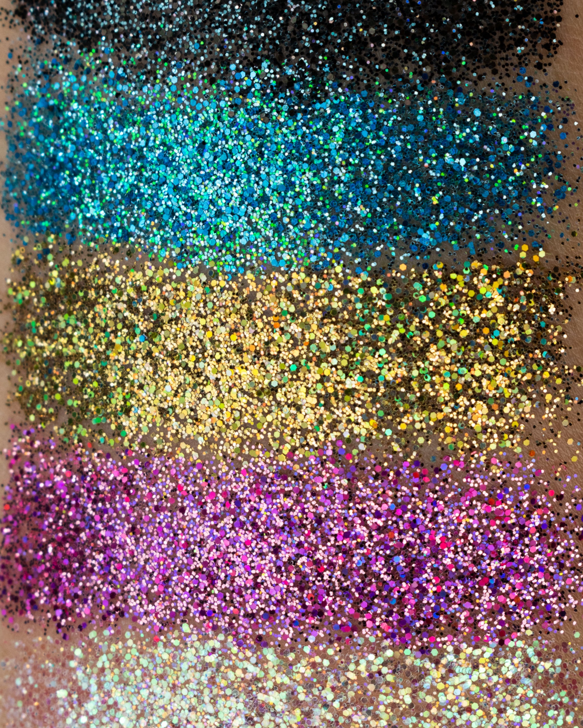 Holographic Fine Blue Glitter - Peace - Lunautics Fine Glitter