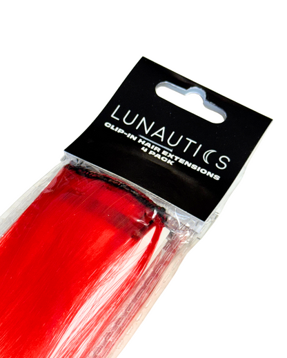 Heatwave- Red and Yellow Ombré Clip-In Hair Extensions - Lunautics Clip-In Extensions