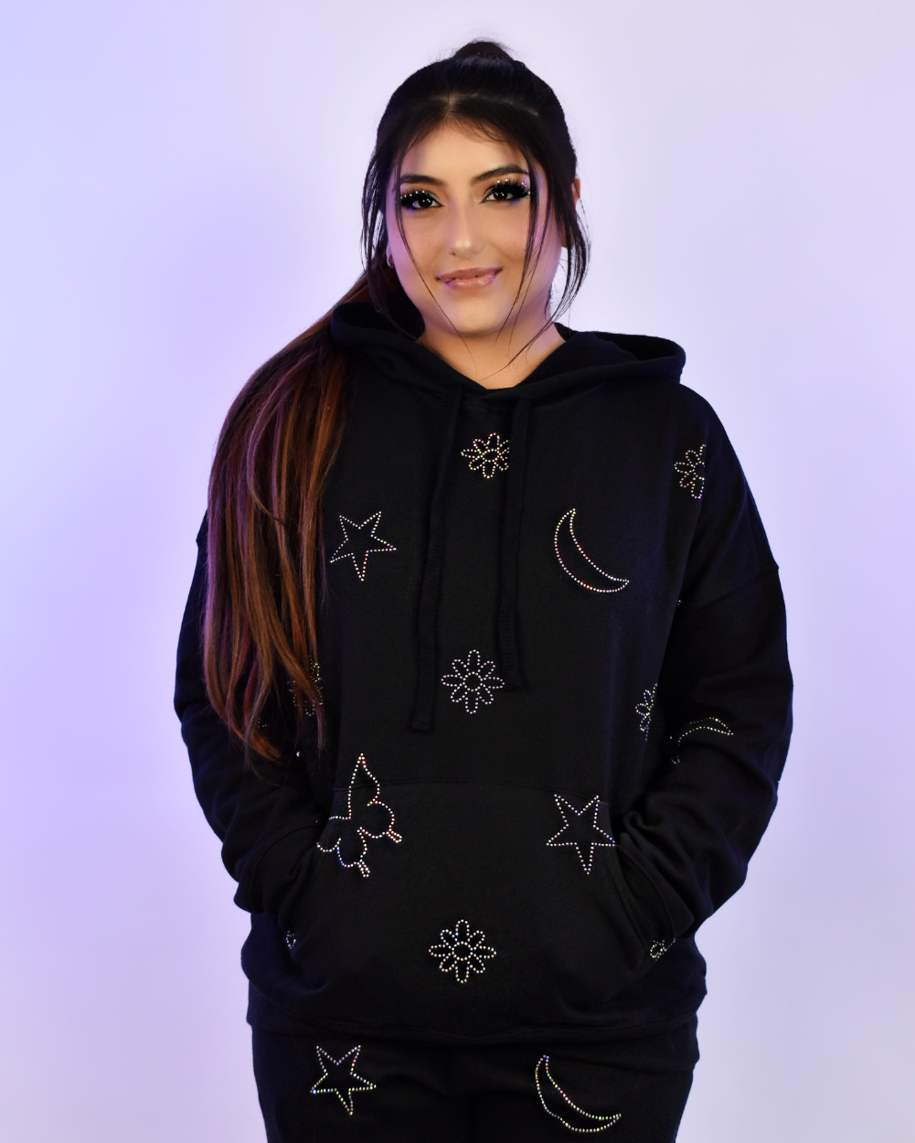 Logo Print Hoodie - Lunautics 