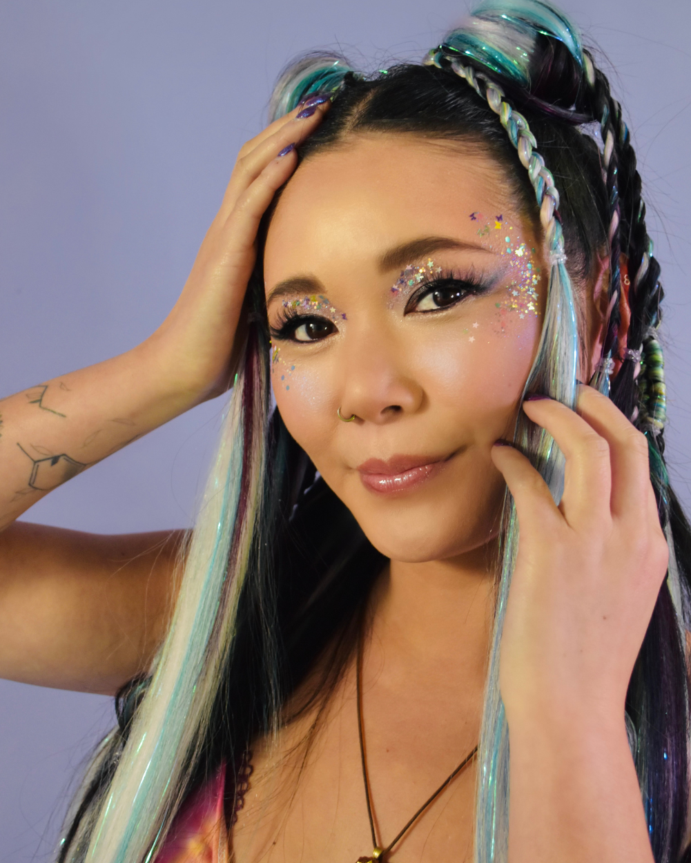 Hope - GLIT for Good- Lilac Iridescent Butterfly Chunky Glitter - Lunautics Chunky Glitter