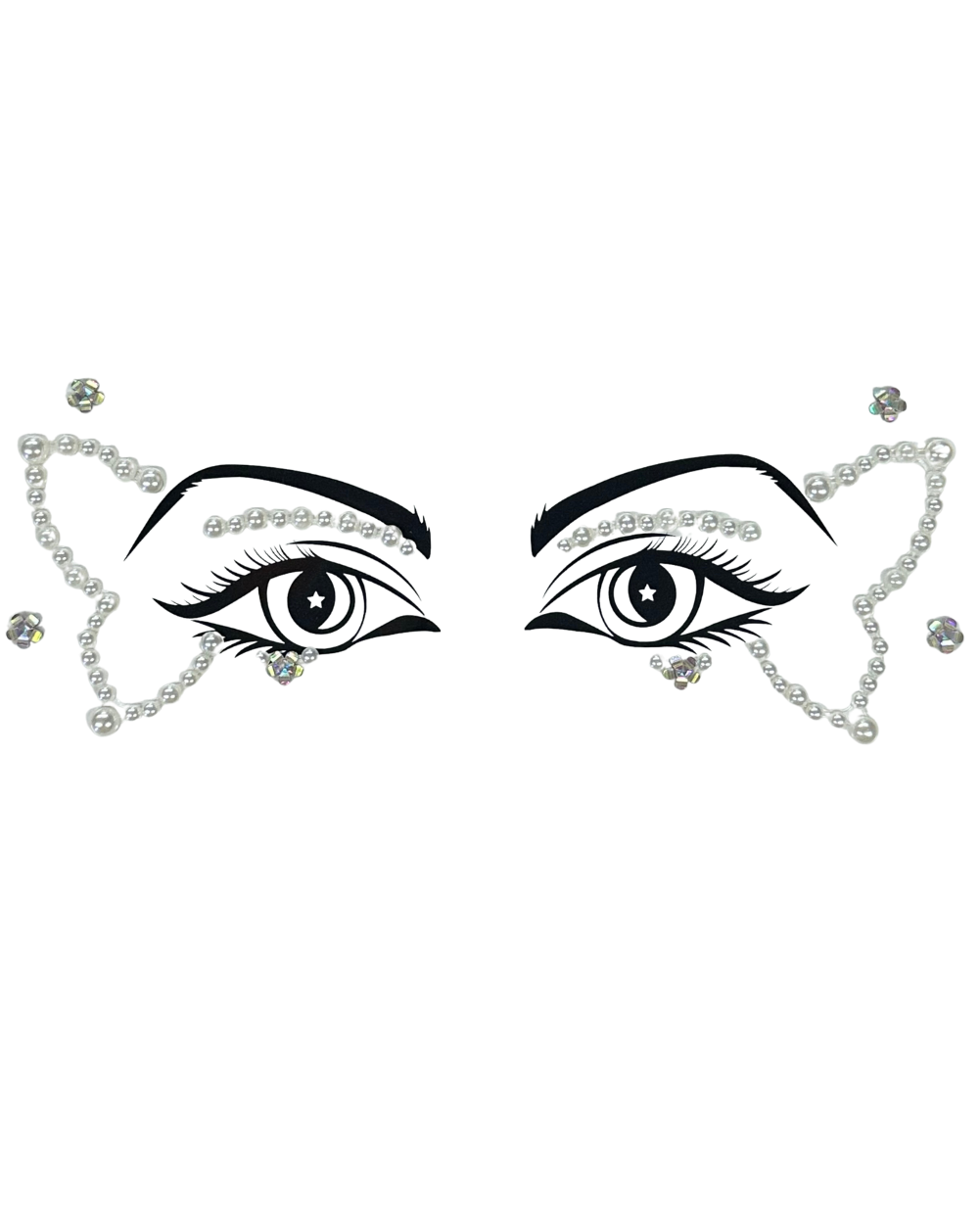 Daphne Pixie- Pearl Butterfly Graphic Liner Face Jewels - Lunautics Face Jewel