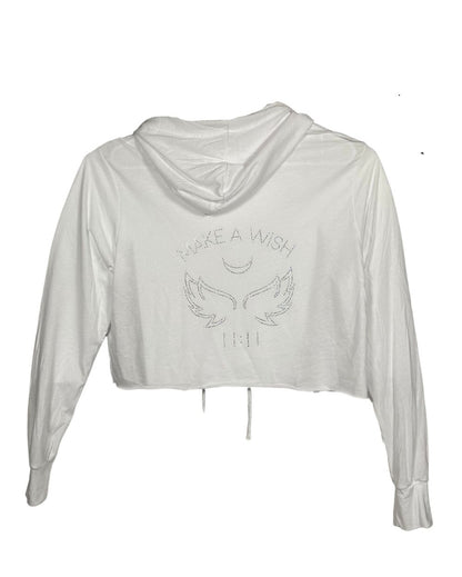11:11 - Make a Wish Hooded Crop TShirt - Lunautics Shirt