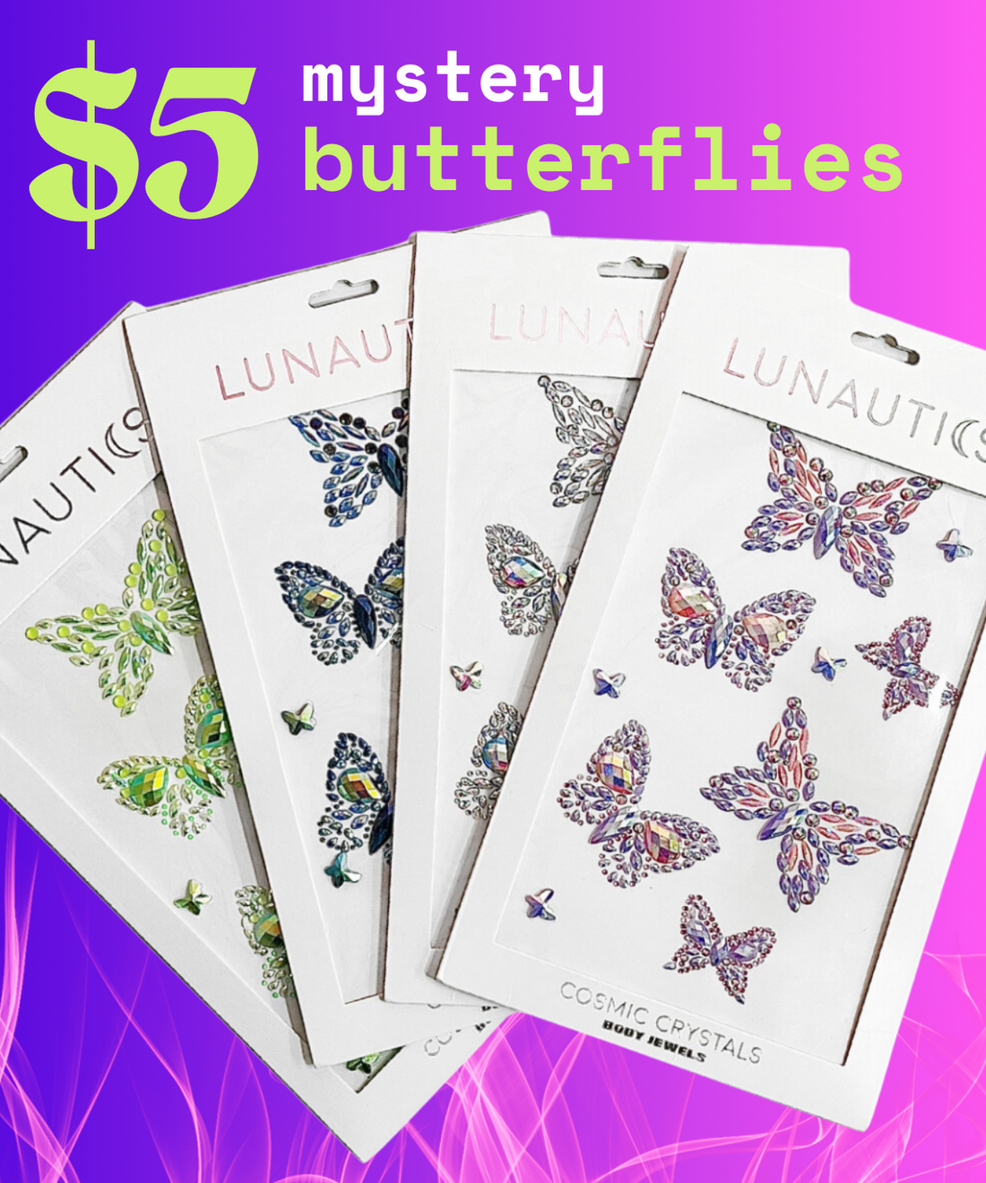 Mystery Butterfly Mix Pack- 4 for $20 Sale - Lunautics 
