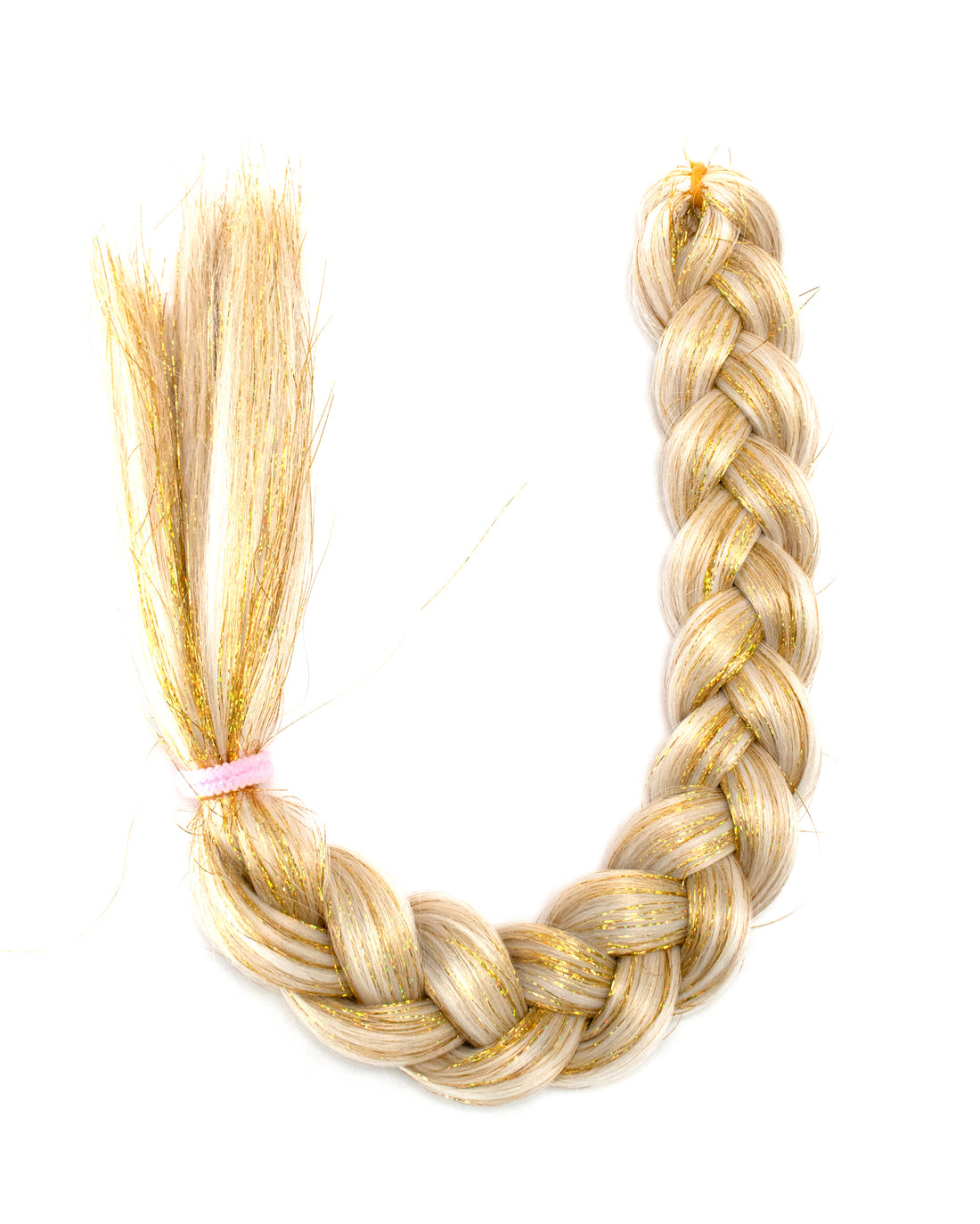 Jackpot - Platinum Blonde and Gold Hair Extension with Tinsel - Lunautics Braid-In Hair
