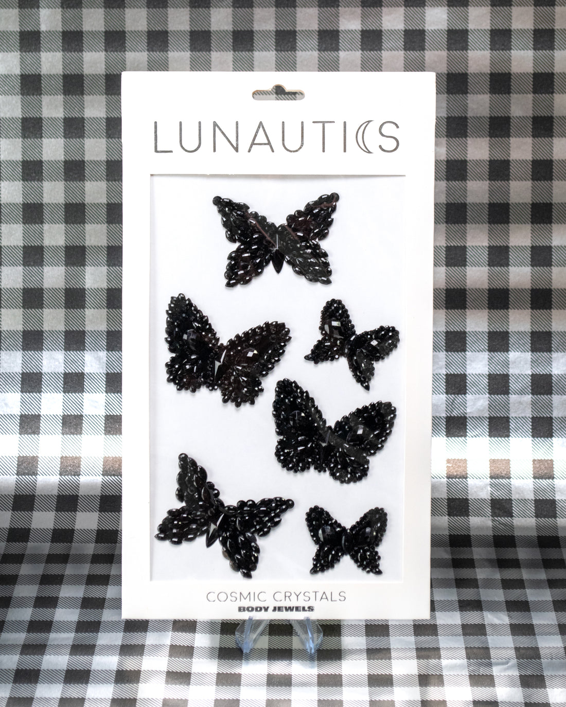 Midnight Mariposa - Black Butterfly Rhinestone Body Jewel Mix Pack - Lunautics Body Jewel