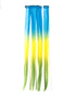 Forest Fantasy - Blue Yellow Green Ombré Clip-In Hair Extensions - Lunautics Clip-In Extensions